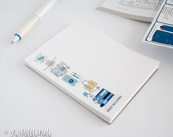 Personalized Engineer Notepad: Electrical Engineering Gift
