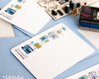 Engineer Flat Card Set (Personalized): Electrical Engineering Gift