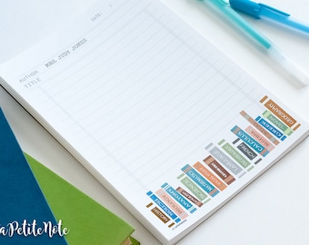 Library Card Notepad/Teacher Notepad