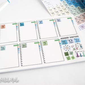 Chemistry Weekly Planner Notepad/Chemistry To Do List Notepad/ Daily Planner Notepad/ Chemistry Notepad
