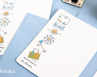 Personalized Physics Card Set | Science Teacher Gift