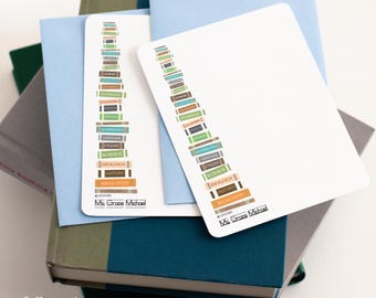 Personalized Teacher Flat Card | Personalized Teacher Gift | Personalized Blank Card