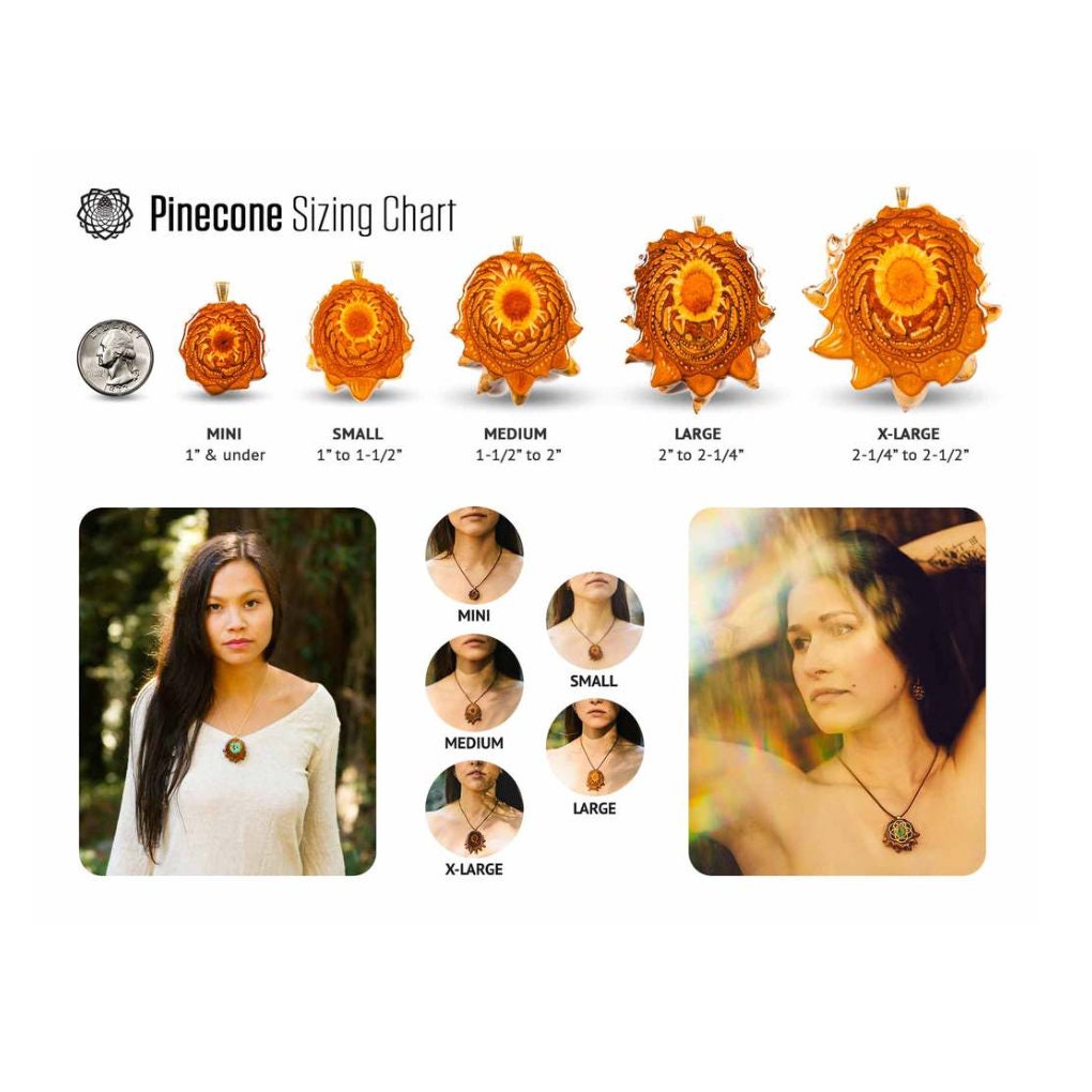 Pinecone Pendant With Citrine mini by 