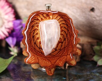 Moonstone (Medium) Third Eye Pinecone Pendant