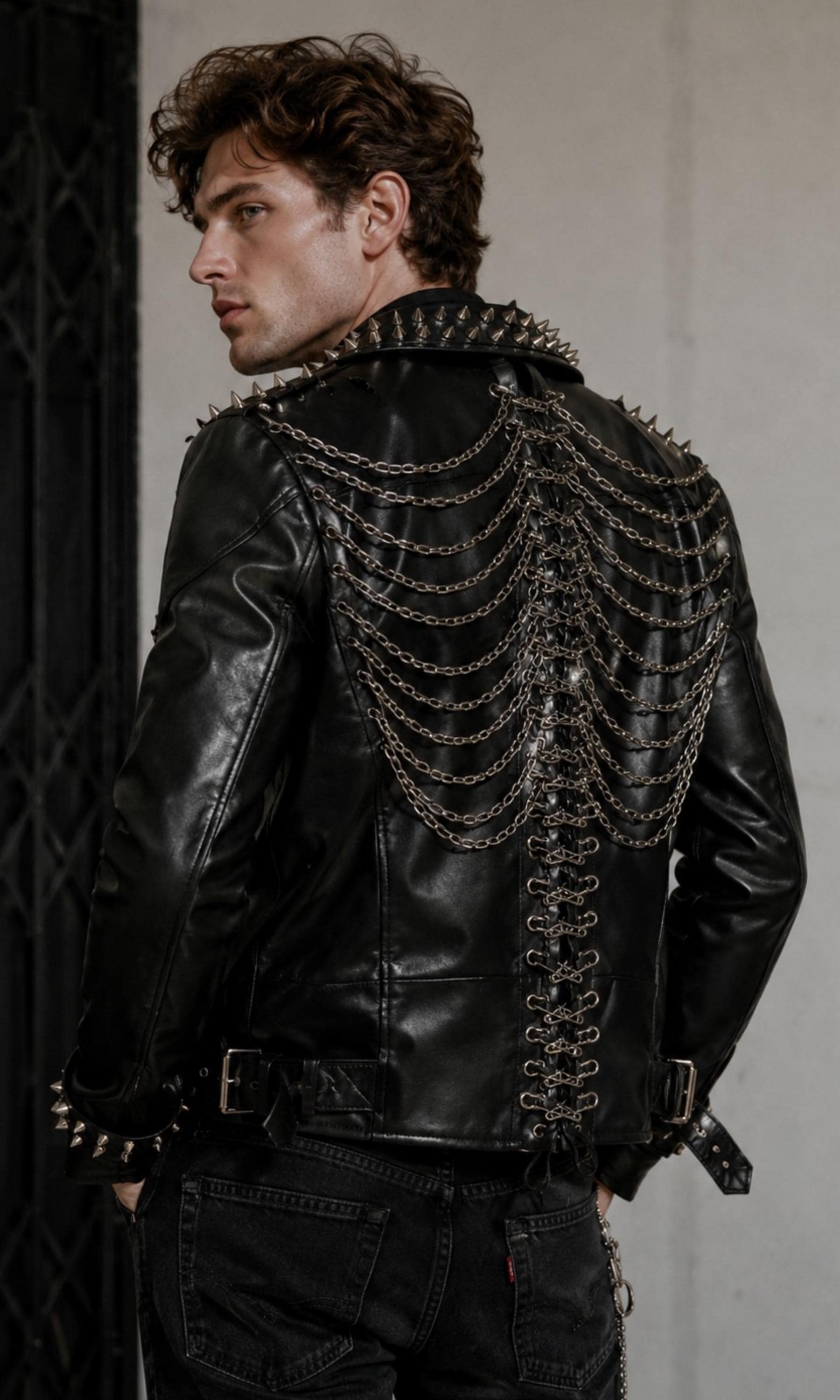 Lace up Back Coat - Etsy