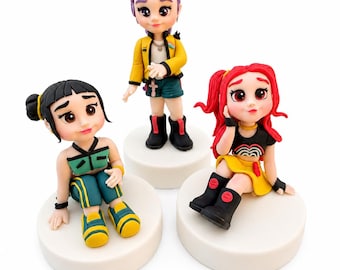 Adorno para pastel de cazadores de demonios de K-pop