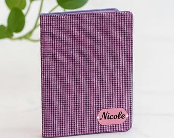 Personalized Passport Holder - Sequins and Shiny Mirror Name