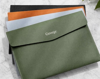 Personalized Leather A4 Document Holder