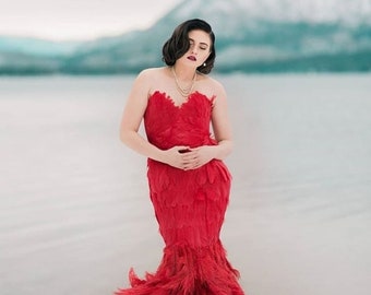 mac duggal red dress High Low Strapless Prom Dress High Low Detail Mac Duggal 11685 – The Dress  Outlet