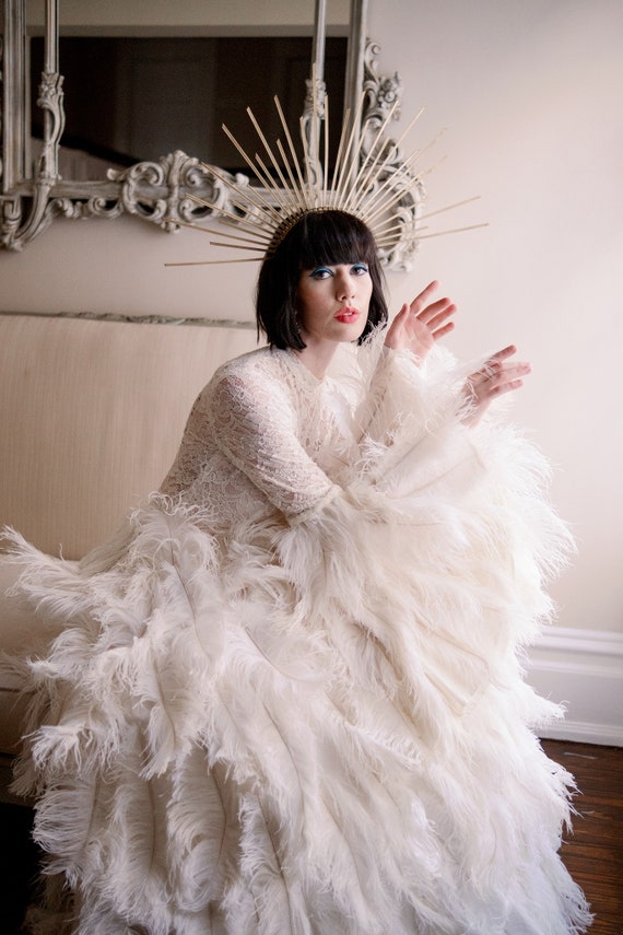 Ostrich feather wedding sale