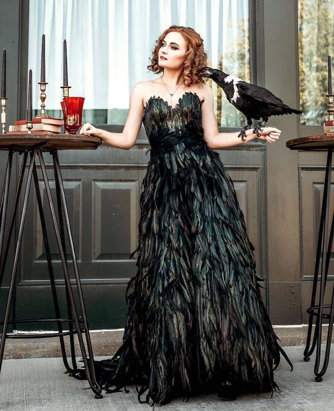 Wedding Gown Long Black Masquerade Dresses Black Swan Inspired