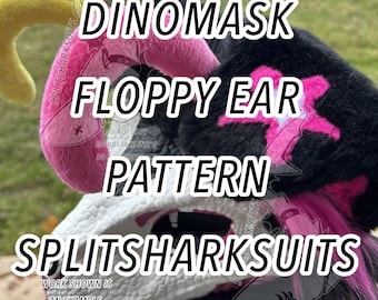 Dinomask floppy ear pattern / small floppy ear pattern - SplitsharkSuits