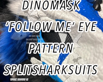 Dinomask 'Follow Me' Eye Pattern - 3D Eye Design