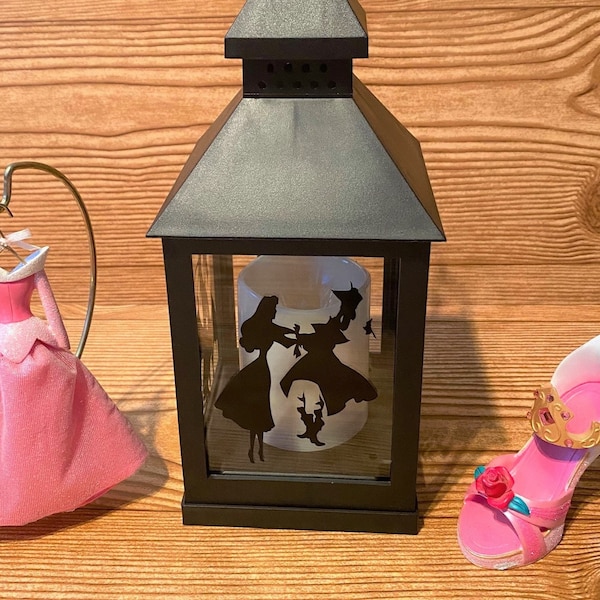 Disney-Inspired Sleeping Beauty Lantern, Aurora, Maleficent, Nursery, Nightlight, Birthday, Wedding, Housewarming