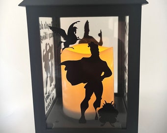 Disney Inspired Hercules Lantern, Nursery, Megara, Meg, Gift, Birthday, Shower, Housewarming, Anniversary, Wedding
