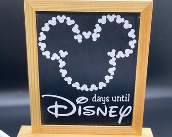 Disney-Inspired Vacation Countdown Mickey or Minnie Chalkboard, Disney Parks, Birthday, Wedding, Gift, Vacation, Honeymoon, Anniversary