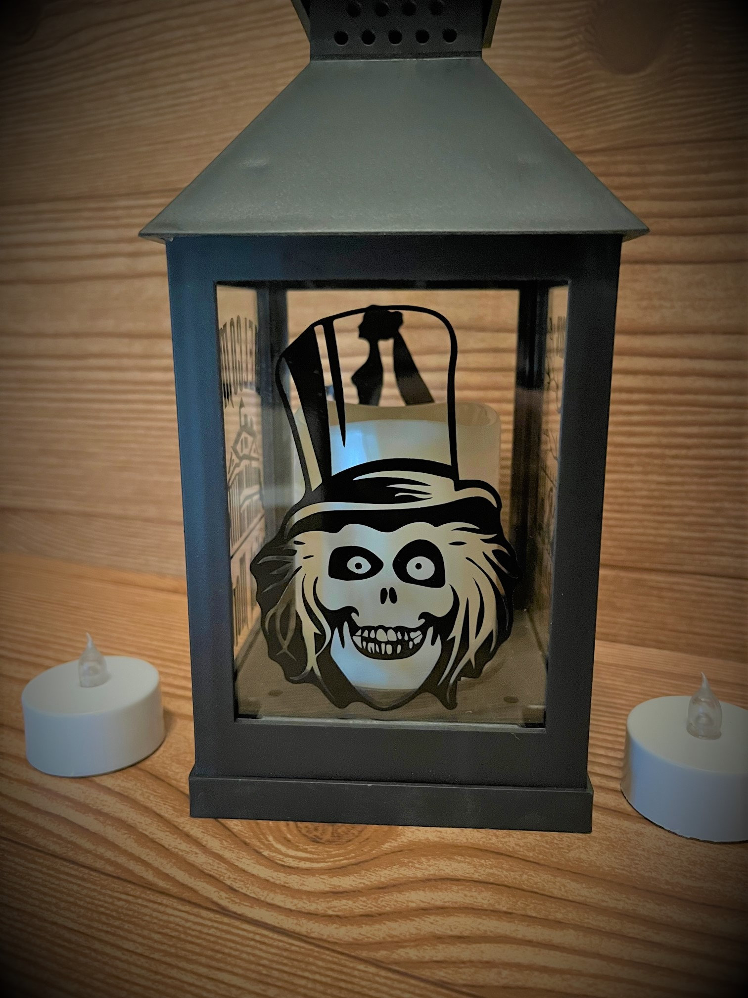 ハロウィン　ディズニーホームライト Disney Inspired Haunted Mansion Lantern, Hatbox Ghost, Halloween