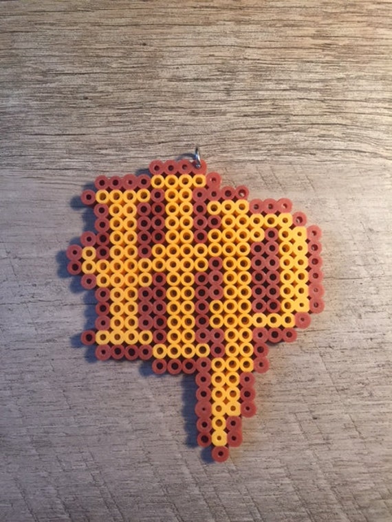 Harry Potter Symbol Fused Perler Beads Keychain Lanyard Etsy