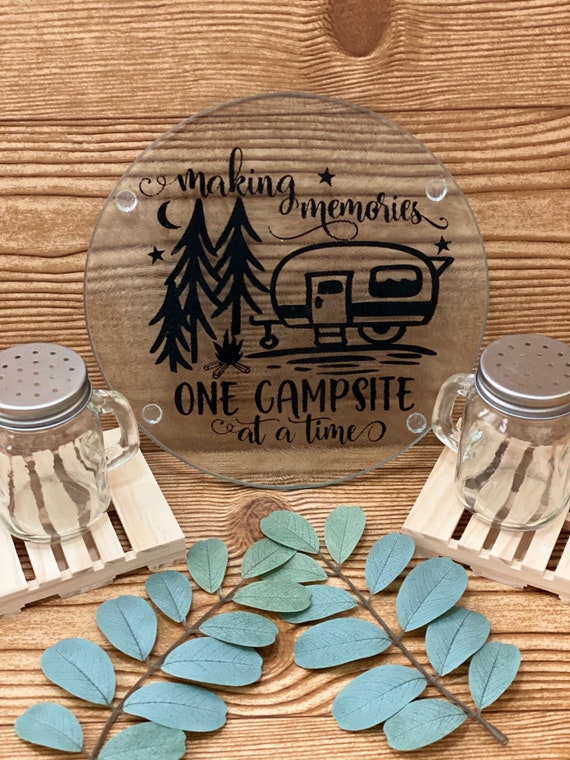Camping Cutting Board, Trivet, Travel, Campers, Motorhomes, Gift, Vacation,  Birthday, RV