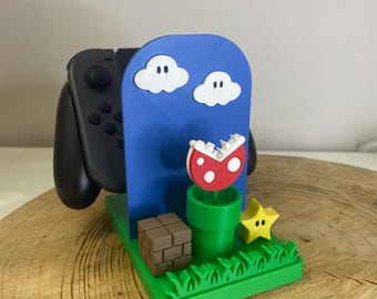 Nintendo Switch Joy-Con Controller Holder Stand Fan Art Super Mario 3D Print PLA Stand - Gamer Geek Gift