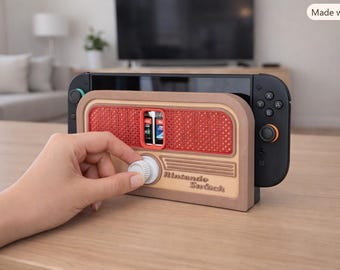 Nintendo Switch 2 Retro Display Stand, Vintage Style Cartridge Holder, 3D Printed PLA Gamer Decoration, Collector's Gift Idea