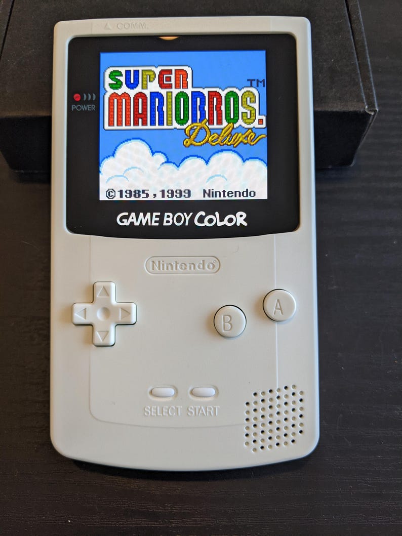 White Game Boy Color OLED Backlit Screen - Etsy