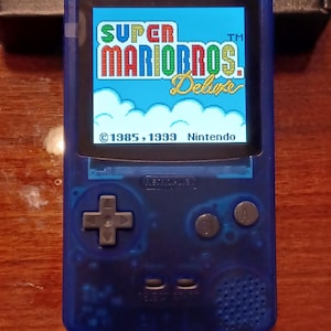Transparent Blue FPGBC FPGA IPS Screen Rechargeable Battery