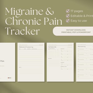 Migraine Tracker | Headache & Chronic Pain Journal