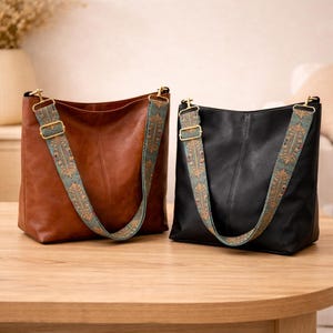 borsa a mano – Borsa a tracolla con cerniera in tinta unita