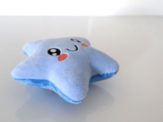 JJLFresheners Blue Star Plüsch-Spielzeug – Quietschender Seestern Für Kleine & Mittelgroße Hunde