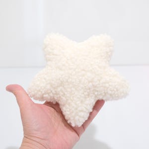 Handmade Sherpa Star Plush: Nursery Decor Cuddle Buddy