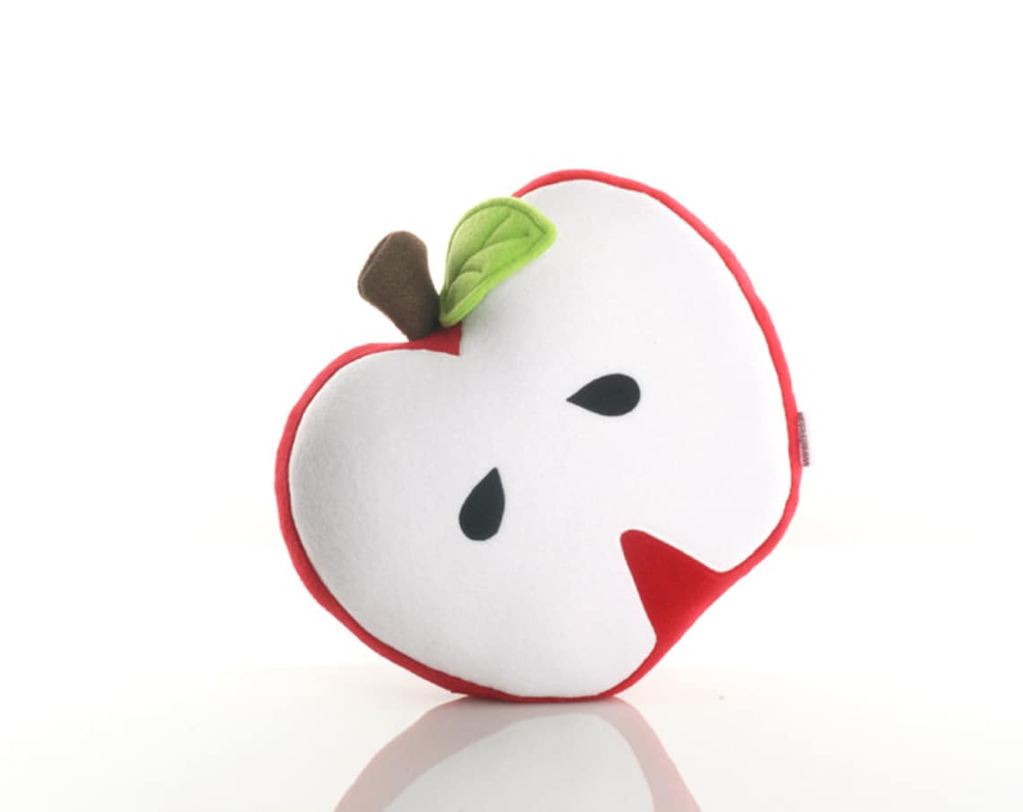 Decorative Pillow Apple Pillow Etsy
