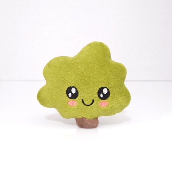 Tree Plush Prototype A – Handmade Tree Plushie, Soft Tree Toy