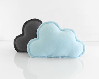 2 Cloud Pillows - Cloud Home Decor - Fun Baby Gift - Cute House Warming Gift - Cloud Party Decor - Airplane Party Decor
