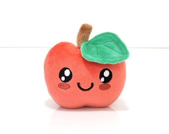 Apple Plush Toy - Red Baby Stuffed Apple Toy Plushie For Nursery Or Baby Shower Gift