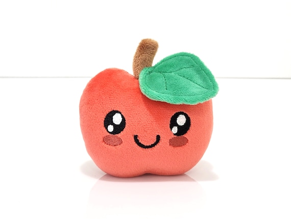 Apple Plush Toy Red Baby Stuffed Apple Toy Plushie for Nursery or