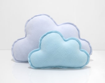 2 Cloud Pillows - Cloud Home Decor - Fun Baby Gift - Cute House Warming Gift - Cloud Party Decor - Airplane Party Decor
