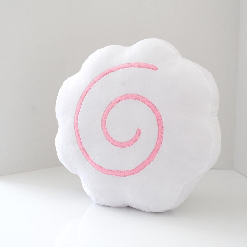 Narutomaki (Fish Cake) Pillow - Asian Food Accent Throw Decor - Japan Kawaii Anime Home Cushion - Handmade Japanese Novelty Foodie Gift image 10