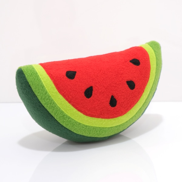 Handmade Watermelon Plush Pillow: Kids Nursery Decor