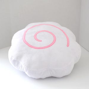 Narutomaki (Fish Cake) Pillow - Asian Food Accent Throw Decor - Japan Kawaii Anime Home Cushion - Handmade Japanese Novelty Foodie Gift image 6