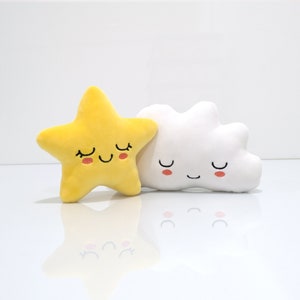 Cloud Plush Cute Kawaii Plushie Stuffed Toy For Baby Baby Gift For Baby Shower Nursery Decor Cloud Theme Nursery image 7