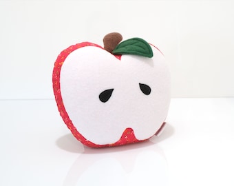 Apple Pillow - Apple Lover Gift - Unique Kids Gift - Gifts For Kids - Fun Kids Gift - Fun Housewarming Gift - Fun Baby Shower Gift