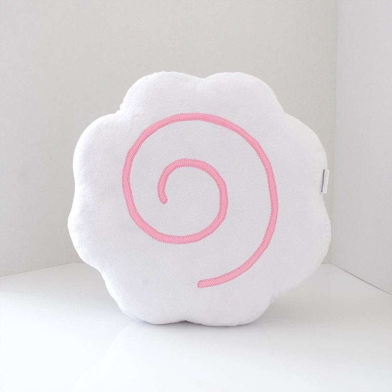 Narutomaki (Fish Cake) Pillow - Asian Food Accent Throw Decor - Japan Kawaii Anime Home Cushion - Handmade Japanese Novelty Foodie Gift image 4
