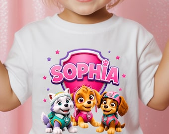 Custom Patrol Shirt, Personalized Girl Name Shirt, Family Patrol Outfit