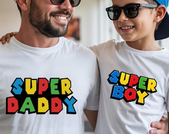 Custom Super Family Matching T-Shirts, Super Daddy Mommy Sis Girl Birthday Boy Shirts, Funny Family Birthday Outfit, Mom And Dad Gift