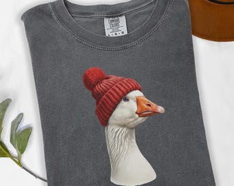 Funny Goose Unisex Sweatshirt, Farm Animal Tee, Gift for Animal Lovers