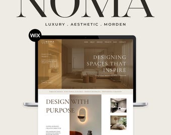 Wix Website Template | Architect & Interior Designer Website | Modern Portfolio Design | Editable Wix Studio Template