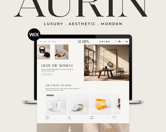 Wix Website Template Ecommerce | Online Shop Wix Template | Editable Digital Download for Online Store