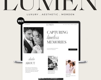 Wix Website Template | Photographer Website Template | Photography Portfolio & Services Website | Editable Wix Studio Website