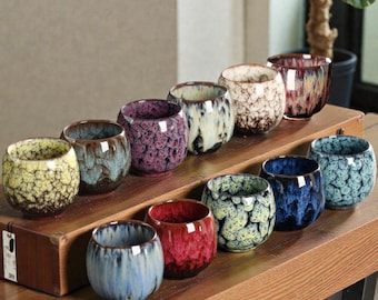 Tazza da tè in ceramica cinese / Smalto Jian Zhan Tenmoku cotto in forno, servizio da tè Gongfu